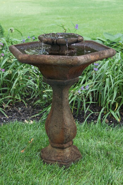 Distinctive statuary ambience two tier Chelsea glow hexagon fountain